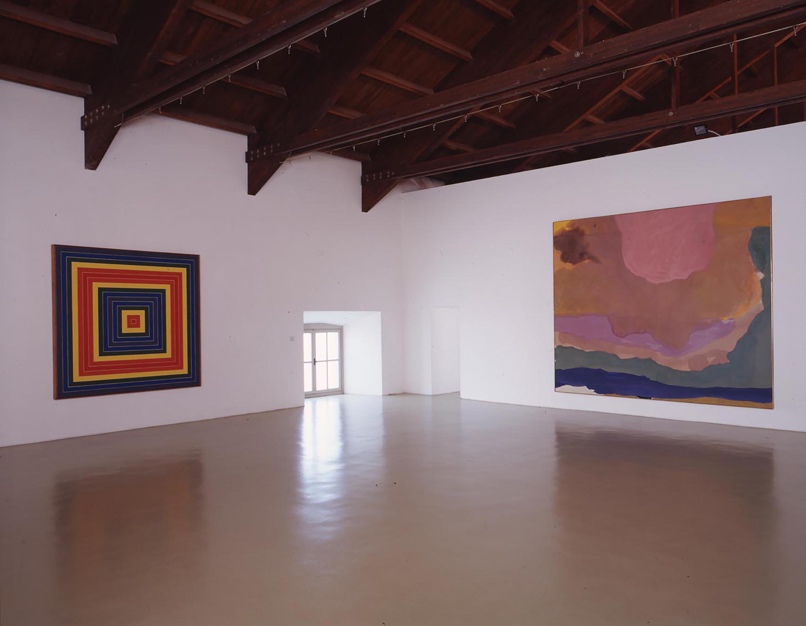 Frank Stella, Gran Cairo, 1962 e Helen Frankenthaler, Flood, 1967